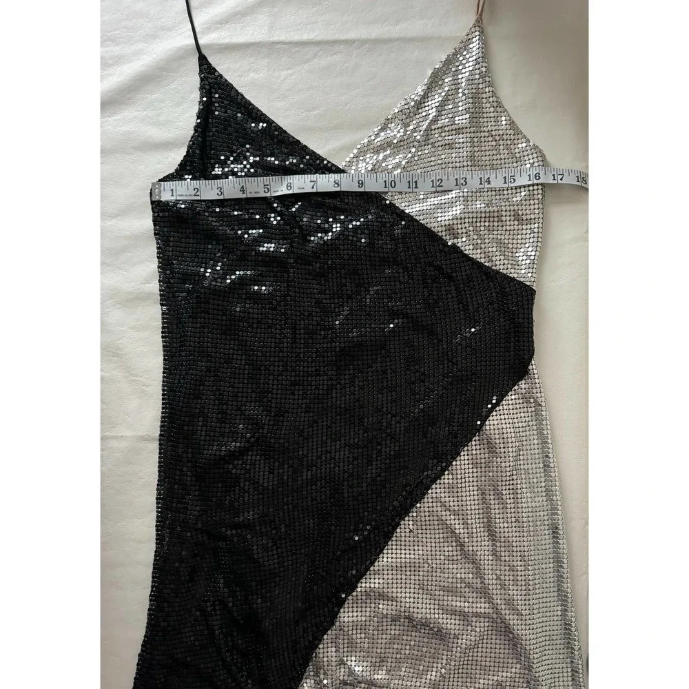 Alice + Olivia Ally Chainmail Halter Neck Dress Size 6